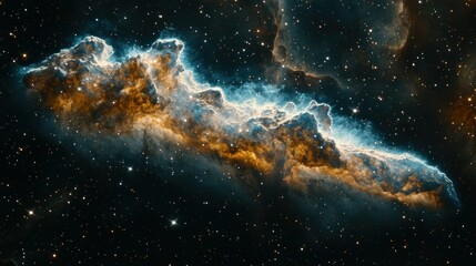 Wall Mural - Space dust and gases form a celestial cloud formation