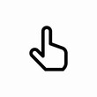 © Nijat - hand with index finger pointing icon sign vector