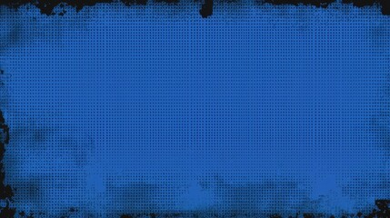 Aufkleber - Blue background with a lot of dots. The background is blurry and the dots are scattered