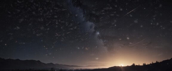 Wall Mural - Vast, dark night sky ablaze with countless sparkling stars ,  stars,  dark matter,  astronomical