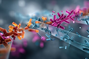 Poster - Visualization of Resistant Bacteria Overcoming Pharmaceutical Barrier During Drug Treatment Process in a Scientific Context Generative AI