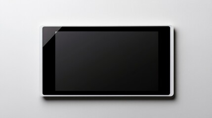 Wall Mural - Smart home control panel with black border screen on white background
