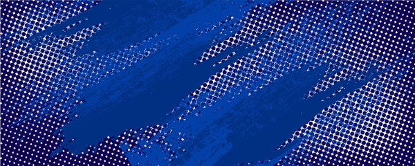 Wall Mural - blue color pattern gradient grunge texture background. Dots pop art comics sport style vector illustration Abstract background dark blue with modern corporate concept. modern