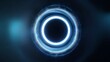 © 路加 石 - Abstract circular light pattern in gradient blue tones, symbolizing global connectivity and harmony