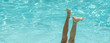 © Irina - child's feet in a pool without water, banner