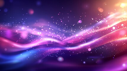 Wall Mural - background of glowing data streams in motion, representing the flow of information and technology, w