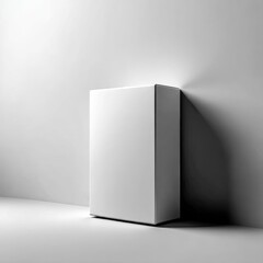 Poster - White Box Against a White Wall with Subtle Shadows, Creating a Minimalistic and Clean Aesthetic