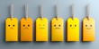 © Vibe Stock - Emoticon tags depicting a range of emotions
