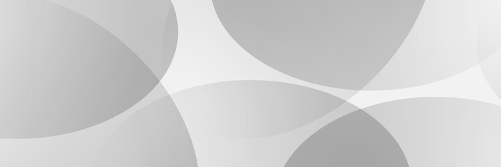 Fototapete - Minimal abstract gray background with overlapping curved shapes