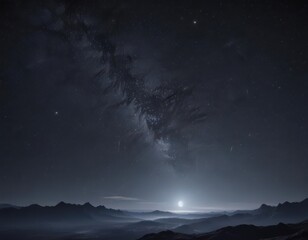 Wall Mural - dark, star-studded night sky celestial expanse, cosmic wonder , dark, sparkling
