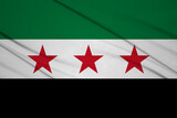 Powiewająca flaga Syrii