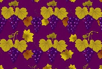 Wall Mural - seamless geometric grapevine pattern for wine design , wine, repeat