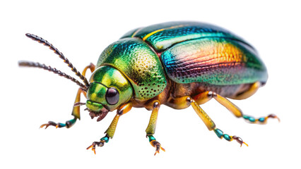 green bug isolated on white