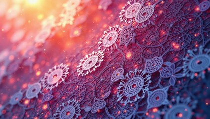 Geometric lace overlay, sharp lines, openwork , design, net