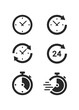 © Mindra - Minimal Set of Time and Clock Glyph Icons stock illustration