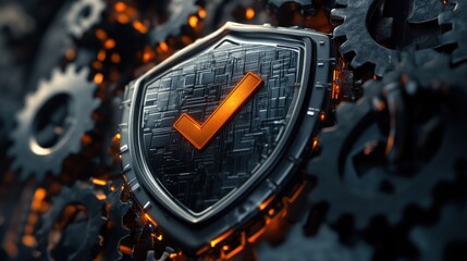 rust programming language concept illustrated by a rusty shield with