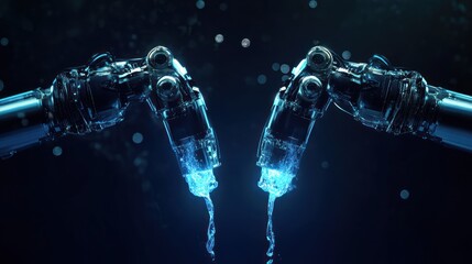 Aufkleber - Fluid robotic arms