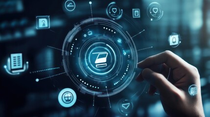 Aufkleber - Interactive digital security system interface