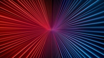Wall Mural - the image contains a radiant, abstract design featuring parallel lines converging at a central vanis