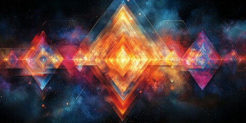 abstract generative design with self-replicating geometric forms