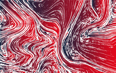 Fototapete - Abstract vibrant marbled background featuring warm hues of red, orange, and peach. Smooth swirling patterns, fluid motion, and organic textures. Flowing colors and white highlights, with sense 
