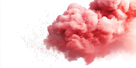 Wall Mural - Pink powder explosion background