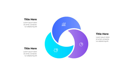 Leinwandbilder - Circular Infographic Displaying Financial, Growth, and Analytical Concepts