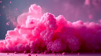 Poster - Pink Explosion A Burst of Color and Texture