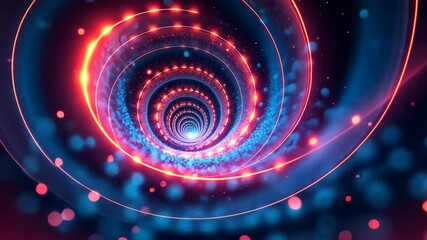 Aufkleber - Hypnotic Spiral Tunnel of Light and Energy A Journey Through Time and Space