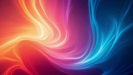 Aufkleber - Abstract Pink Orange and Blue Swirls Background, glowing light 