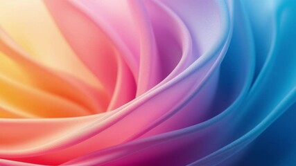 Aufkleber - Abstract Pink Orange and Blue Swirls Background, glowing light 