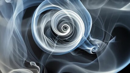 Poster - Mesmerizing Smoke Swirls in an Elegant and Abstract Dance of Light and Shadow