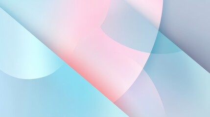 Fototapete - Minimalist pastel abstract background with soft gradients and geometric shapes, ideal for trendy, stylish presentations.