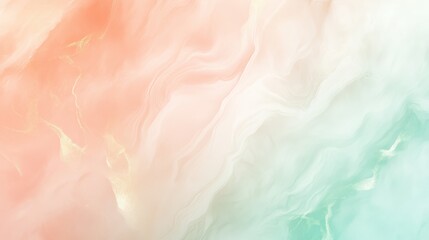 Fototapete - Elegant pastel abstract background with marble textures and subtle gold veins, perfect for luxury branding or minimalist design.