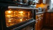 © loxia stock image - Illuminated oven interior, warm glow