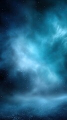 Wall Mural - ethereal deep space landscape of glistening stars and nebula clouds with cosmic dust on a horizon, d