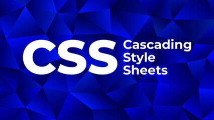 Cascading Style Sheets (CSS) title on Blue background