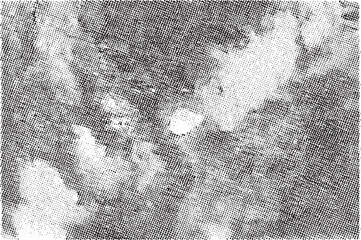 Wall Mural - A solitary figure stands amidst a textured hazy landscape with cloudy formations.