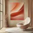 © Arwin - Sophisticated interior design featuring an abstract art piece.