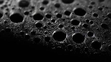Wall Mural - Condensation pattern with circular droplets form on a surface, perfect for texture
