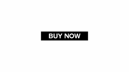 buy now button animation with mouse click, white background.
