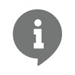 © Tsvetina - Info vector sign. Information chat or speech bubble icon.