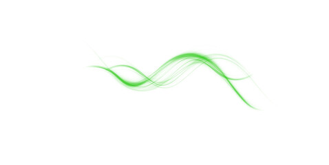 Canvas Print - abstract png background with green neon road lines – speed light trails on transparent background, f