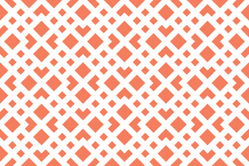 Leinwandbilder - Abstract geometric pattern. A seamless vector background. White and pink ornament. Graphic modern pattern. Simple lattice graphic design