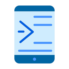 Wall Mural - mobile coding vector design icon style