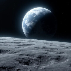 moon over the sea