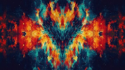 Wall Mural - Vibrant Celestial Canvas, A Mesmerizing Abstract Galaxy Illustration with Nebula Clouds and Sparkling Stars for Digital Art and Design