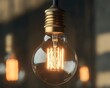 © Mokles - Vintage Edison Bulb Hanging Light Closeup Photography