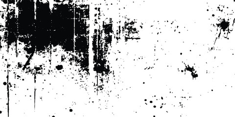 Aufkleber - Abstract grunge black and white distressed texture background. Scratch marks on white and transparent background. Sketch abstract grunge backgrounds to create a distressed effect. 