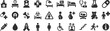 © Jolly J - Hospital signage glyph icon set. Vector pictograms of clinic , nurse, doctor, pharmacy, medication, vaccination, syringe, patient, room, operating, radiology, MRI, black sign silhouette illustration.